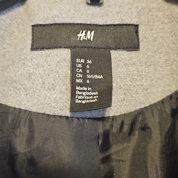 S/M Gray H&M Peacoat - Picture 7 of 7